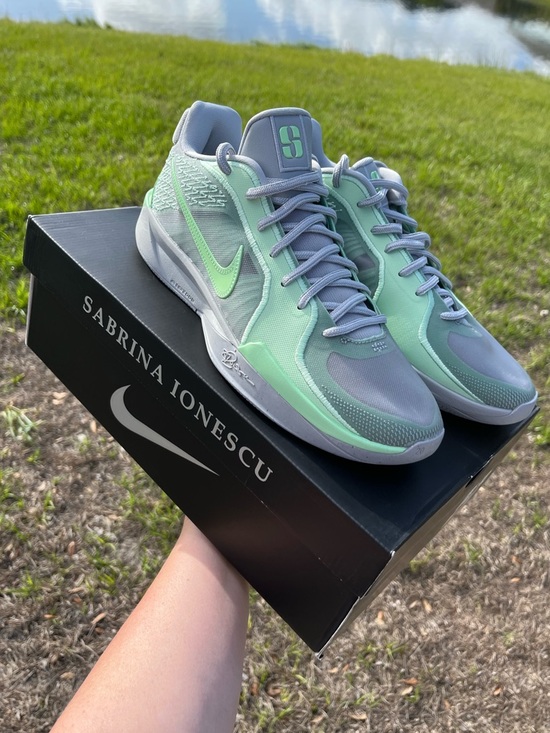 Nike Shoes - New In Box Nike Sabrina Ionescu LowTop Sneakers in Green & Gray Womans Size 10.5
